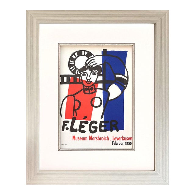 Leger Lithograph 35 Museum Morsbrich Art in Posters 1959 Framed For Sale