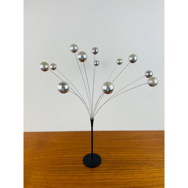 Vintage 1960s Silver Ball Spray Kinetic Sculpture For Sale In Palm Springs - Image 6 of 7