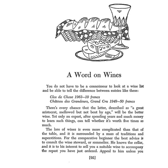"How to Read a French Menu" 1966 Dale, Martin For Sale In New York - Image 6 of 10