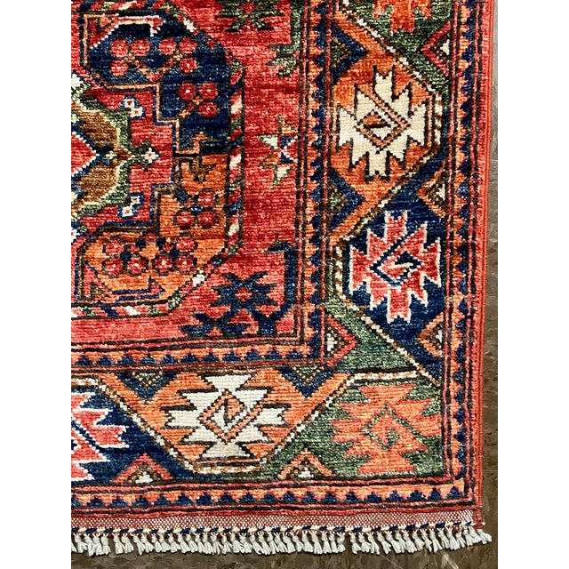 Vintage Afghan Tribal Hand-Knotted Runner 2'8" X 9'7" For Sale In Washington DC - Image 6 of 6