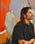 Persimmon Abstract Mixed Media Painting by Christopher Shoemaker, 48” H X 36” W For Sale - Image 8 of 9