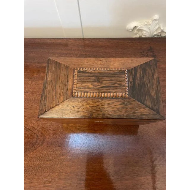 Regency Rosewood Tea Caddy, 1830s For Sale - Image 9 of 10