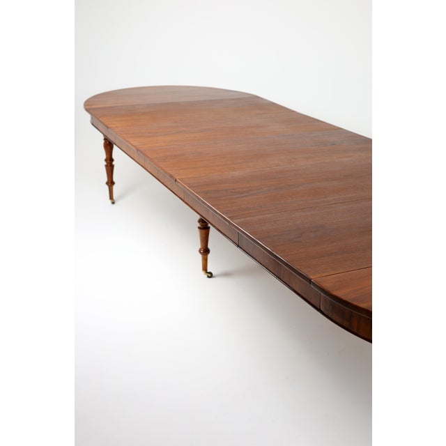 French Extendable Walnut Dining Table, 1850 For Sale - Image 11 of 18