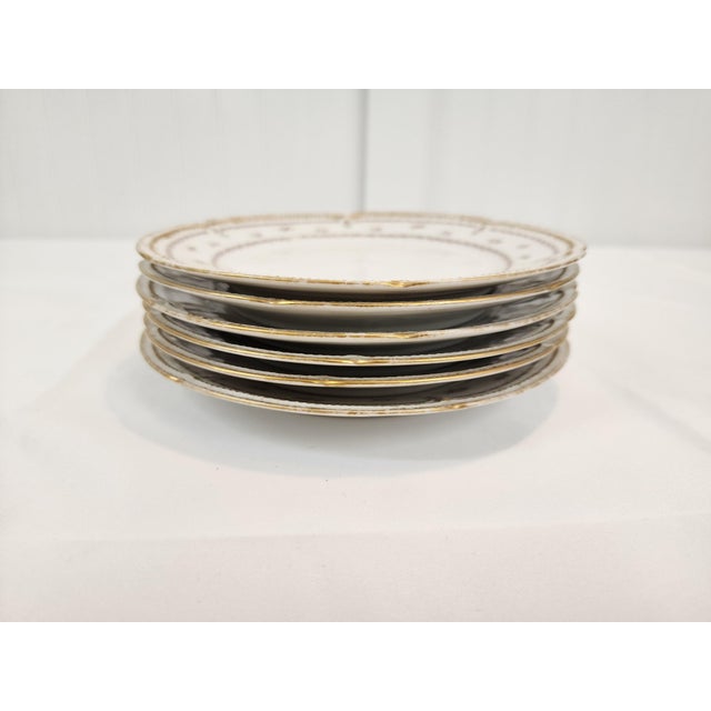 1930s 1930s Set of 6 Gda Limoges Dessert Plates From France For Sale - Image 5 of 6