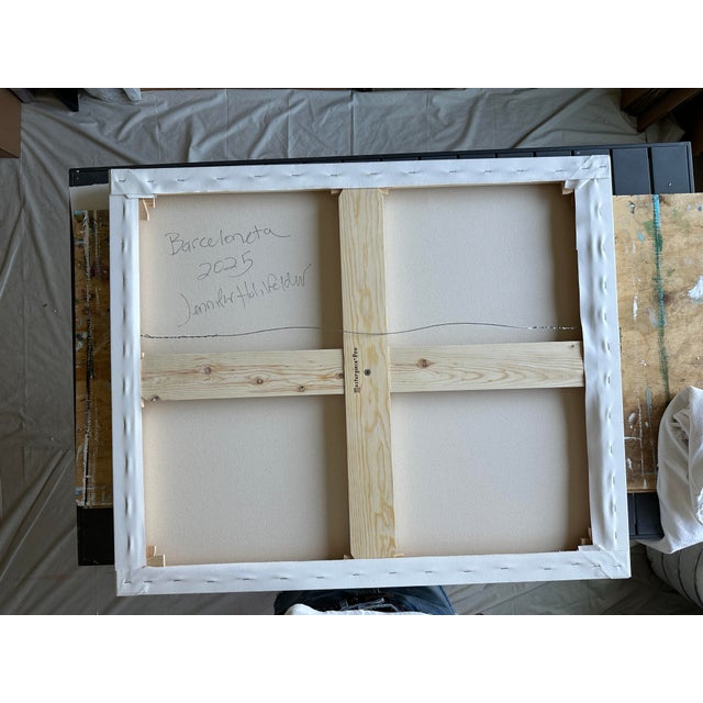 Modern "Barceloneta", Original Painting by Jennifer Hohlfelder For Sale - Image 3 of 8