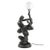Art Deco 1970s Sculptural Vintage Art Deco–Style Figural Dancer Globe Table Lamp For Sale - Image 3 of 9