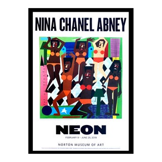 Nina Chanel Abney Limited Edition Print Norton Museum Exhibition Poster 2019 For Sale