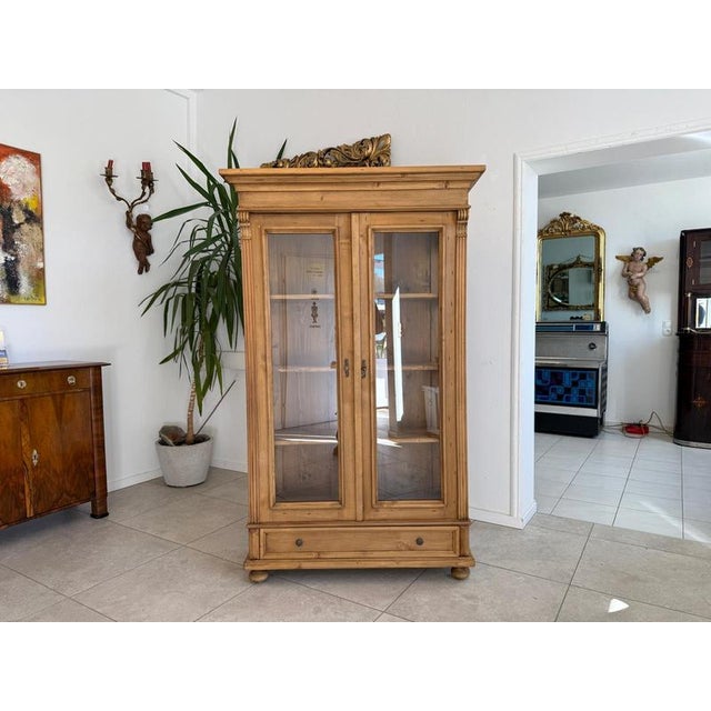 Rustic Farmhouse Display Cabinet For Sale - Image 5 of 18