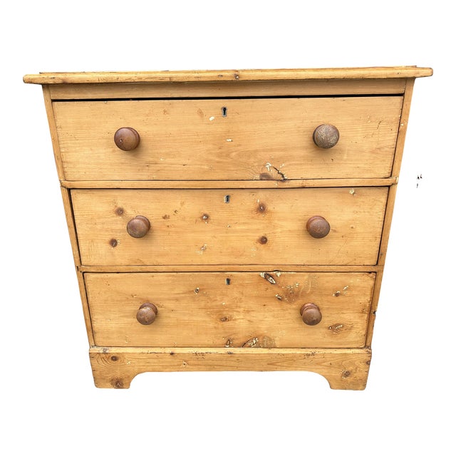 Antique English Pine Chest Chairish