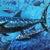 Original Stephen Heigh Painting “Tuna School” Fish For Sale - Image 4 of 7