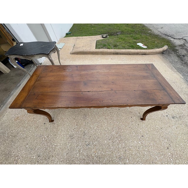 19th Century French Louis XV Style Walnut Table For Sale - Image 12 of 12