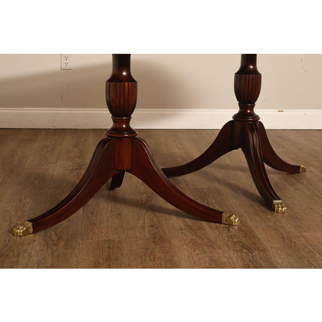 Henkel Harris Double Pedestal Mahogany Dining Table For Sale In Philadelphia - Image 6 of 18
