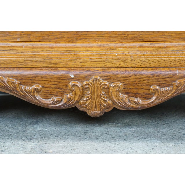 1990s Lexington Victorian Sampler Collection Oak 391-307 Door Chest Tall Dresser 52" For Sale - Image 6 of 18