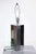 Paul Evans Paul Evans Style Brushed Aluminum and Polished Steel "Cityscape" Table Lamp, 1970's For Sale - Image 4 of 7
