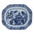 Grand River Landscape: Chinese Export Blue & White Porcelain Large Platter For Sale