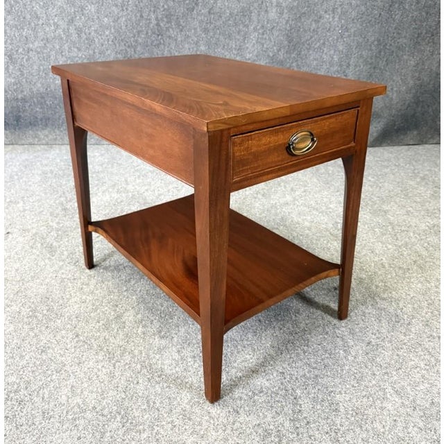 Mid-Century Modern Vintage Craftique 1 Drawer End Table For Sale - Image 3 of 16