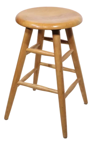 Solid Wood Swivel Seat Counter Stool