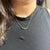 Contemporary Natural Tsavorite Garnet Pendant Necklace With Attached Chain: Solid 14k Gold For Sale - Image 3 of 10