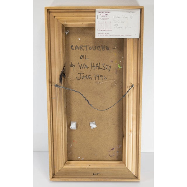 1990's William Melton Halsey Contemporary Modern Southern Abstract Painting For Sale - Image 10 of 12