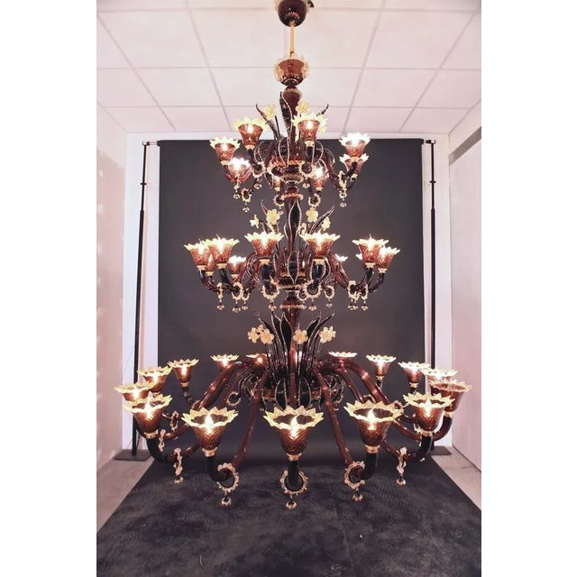 Murano Chandelier by Atelier Iskra for Ribes the Art of Glass For Sale - Image 4 of 5