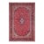 Shabby Chic Persian Kashan Red/Blue Wool Rug - 9'3'' X 13'1'' For Sale