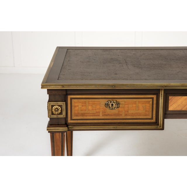 Antique French Bureau Plat, 1800s For Sale - Image 5 of 14