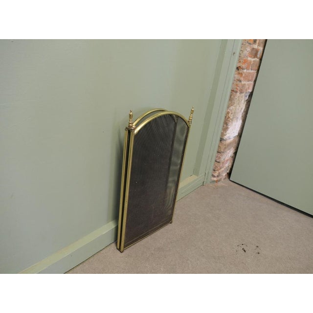 1960s Folding Brass and Iron Fire Guard, 1960 For Sale - Image 5 of 8