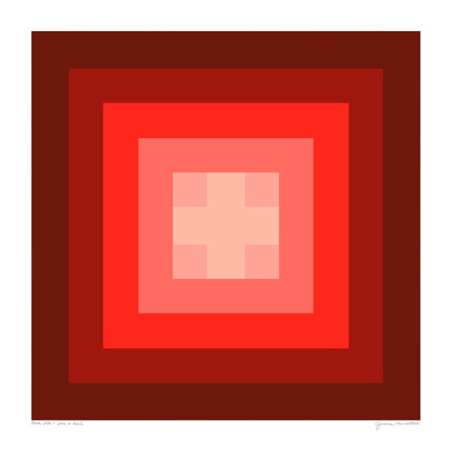 Power Color 1: Love Is Real (Burgundy to Blush) Original Pigment Print -30x30" For Sale