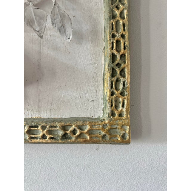 Paper Contemporary Papier-Mâché and Venetian Plaster Pear Branch Hanging Wall Sculpture, a Pair For Sale - Image 7 of 9