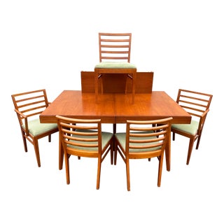 1960s Mid-Century Modern Carlton House Cherry Dining Set- Set of 6 For Sale