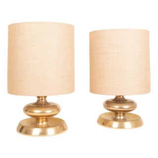 Gold Edition 24K C-363 Table Lamps, Italy, 1970s, Set of 2 For Sale