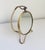1940’s Italian Shaving Mirror, Brass & Rattan For Sale - Image 4 of 11