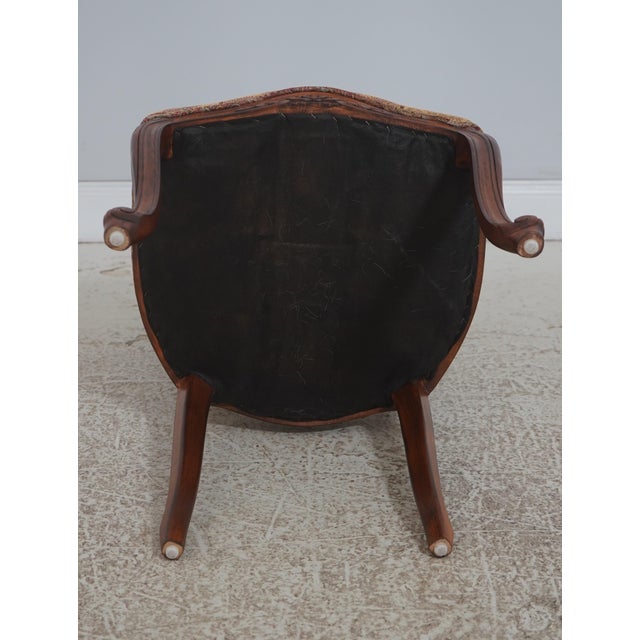 Set of 8 French Style Carved Upholstered Dining Room Chairs For Sale - Image 18 of 18