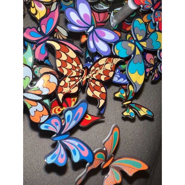 David Kracov 'My Heart Is All a Flutter' 3 Layer Metal Wall Sculpture With Coa For Sale In Los Angeles - Image 6 of 13