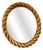 Large Round Rope Mirror by Adrien Audoux & Frida Minet, 1950 For Sale