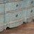 Blue Late 18th Century Blue Painted Rococo Oak Chest of Four Drawers, Denmark For Sale - Image 8 of 9
