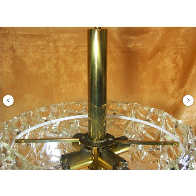 Mid-Century Modern Art Deco Pendant Light from Kinkeldey, 1980s For Sale - Image 3 of 11