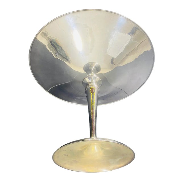 1980s Late 20th Century Monumental Silver Plated Tazza For Sale - Image 5 of 11