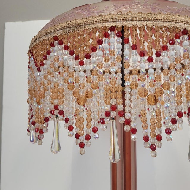 Art Nouveau Bent Glass and Acid Etching Table Lamp from Suberville, France, 1940s For Sale - Image 6 of 18