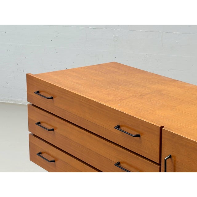 Mid-Century Scandinavian Teak Lowboard with Drawers For Sale - Image 14 of 16