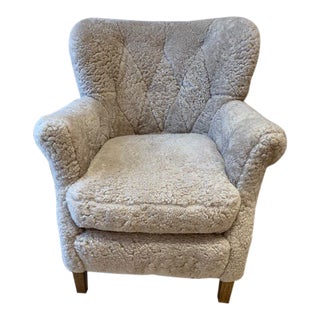 Modern Lee Furniture Shearling Chair For Sale
