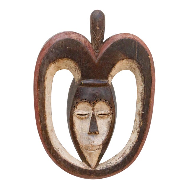 African Kwele Mask, Heartwood Harmony For Sale