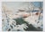 American Mid 20th Century Winter Snow Covered Bridge Painting For Sale - Image 3 of 3