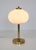 Mid-Century Brass & Glass Table Lamp For Sale - Image 9 of 15