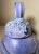 1990s Handmade Patty DeBenedict Purple Studio Pottery Figural Whimsy Lidded Jar Vase For Sale - Image 4 of 12