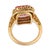Vintage Imperial Topaz Diamond 18k Yellow Gold Ring, Size 6.25 For Sale In Los Angeles - Image 6 of 6