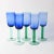 Blue Vintage Scandinavian Wine Glasses in Blue and Green, 1980s, Set of 5 For Sale - Image 8 of 10