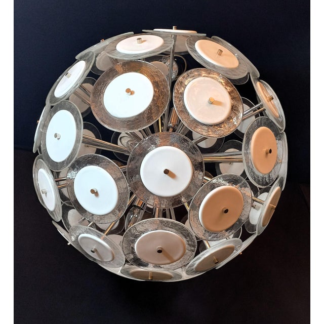 Vintage Sputnik Discs Murano Glass Pendant, 1975 For Sale - Image 6 of 11