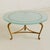 Mid 20th Century French Gilt Metal + Frosted Glass Coffee Table, 1960s For Sale - Image 5 of 7