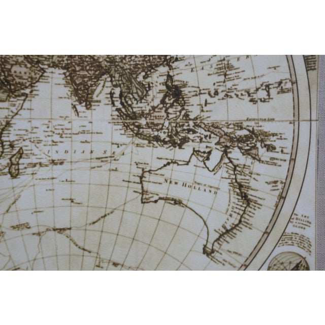 Late 20th Century Carington Bowles New & Accurate World Map Terrestrial Globe Reproduction 32" For Sale - Image 9 of 12